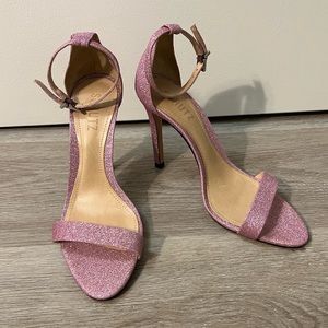 SCHUTZ pink sparkly heels